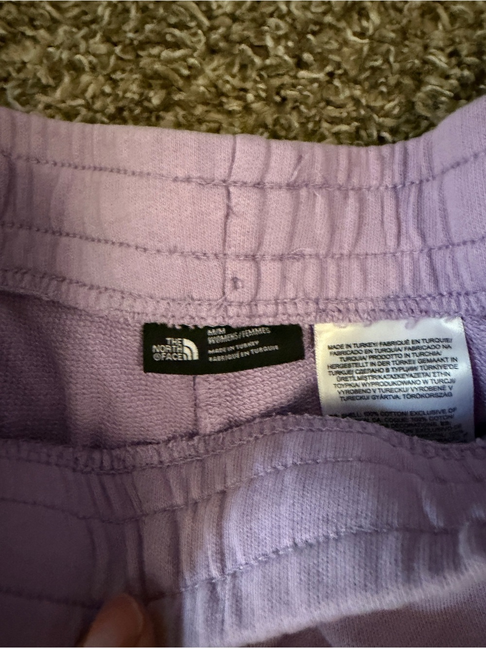 The North Face Women's Lavender Athletic Drawstring Shorts - Picture 2 of 2